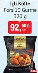 PORSİ10 GURME İÇLİ KÖFTE 320 G fiyat ve kampanya bilgisi